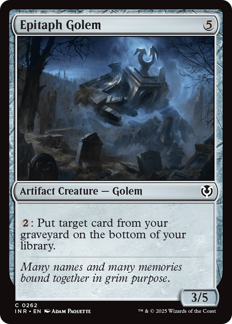 Epitaph Golem [Innistrad Remastered] | Gate City Games LLC