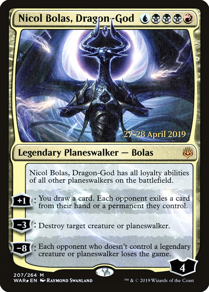 Nicol Bolas, Dragon-God [War of the Spark Prerelease Promos] | Gate City Games LLC