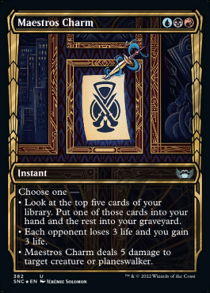 Maestros Charm (Showcase Golden Age Gilded Foil) [Streets of New Capenna] | Gate City Games LLC