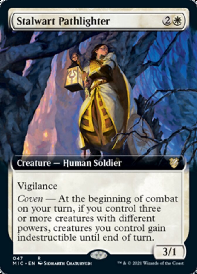 Stalwart Pathlighter (Extended Art) [Innistrad: Midnight Hunt Commander] | Gate City Games LLC