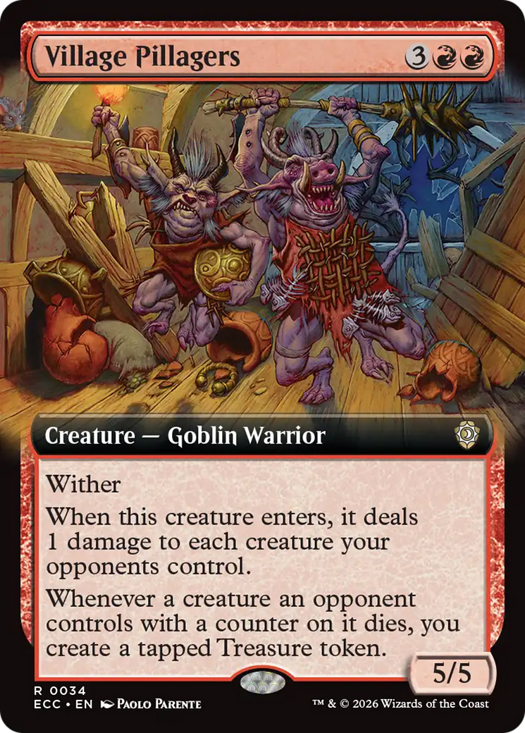 Village Pillagers (Extended Art) [Lorwyn Eclipsed Commander] | Gate City Games LLC