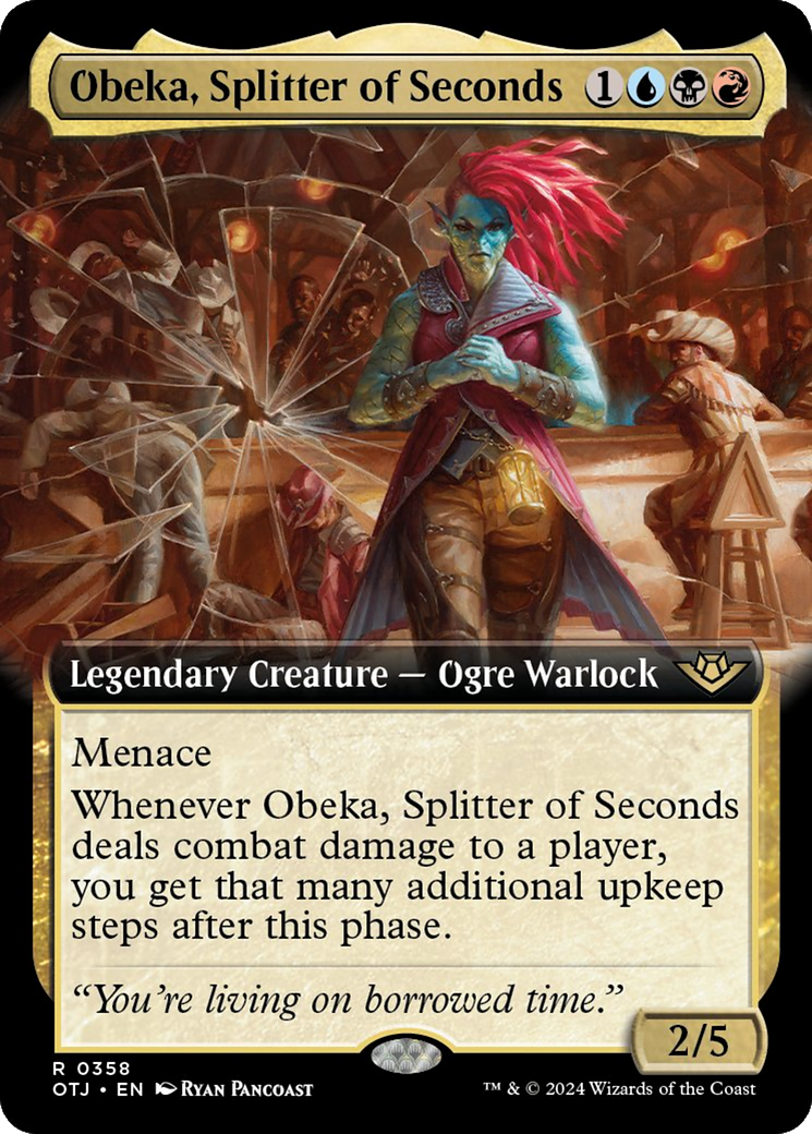 Obeka, Splitter of Seconds (Extended Art) [Outlaws of Thunder Junction] | Gate City Games LLC