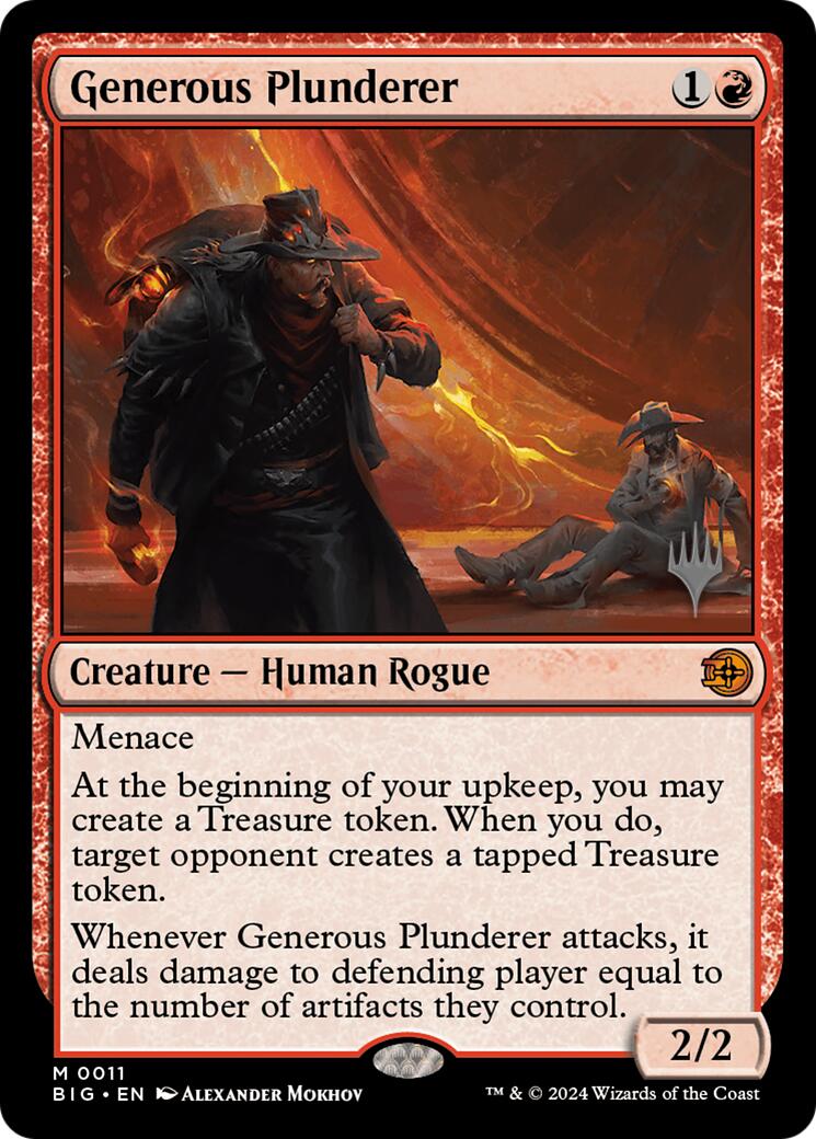 Generous Plunderer [Outlaws of Thunder Junction Promos] | Gate City Games LLC