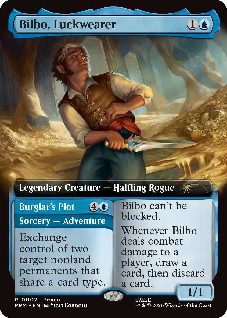 Bilbo, Luckwearer (Extended Art) [Media Promos] | Gate City Games LLC