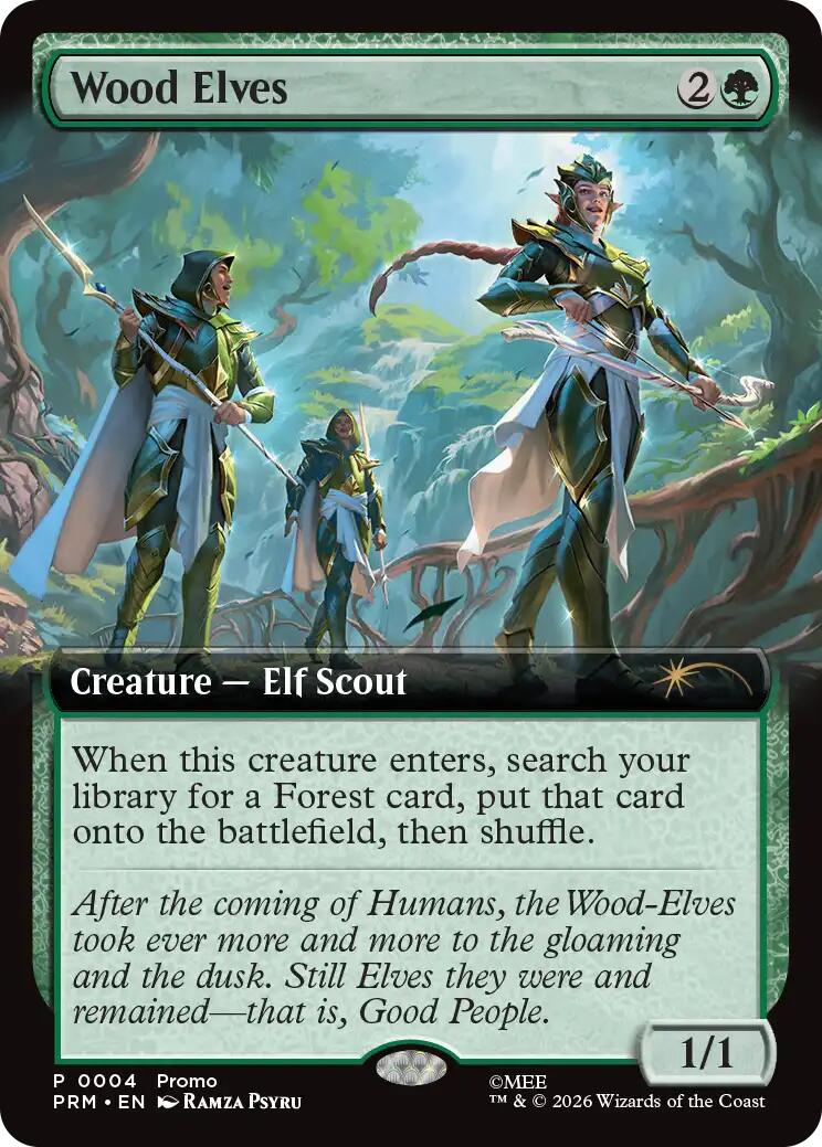 Wood Elves (Extended Art) [Media Promos] | Gate City Games LLC