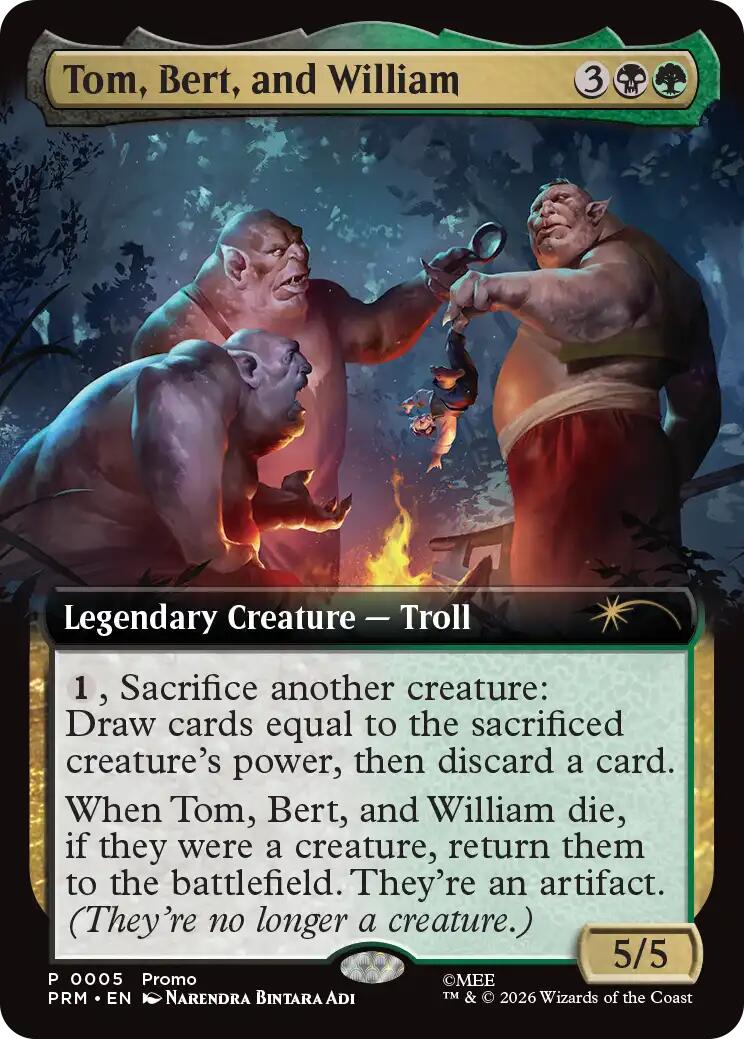 Tom, Bert, and William (Extended Art) [Media Promos] | Gate City Games LLC