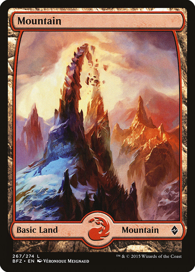 Mountain (267) (Full Art) [Battle for Zendikar] | Gate City Games LLC