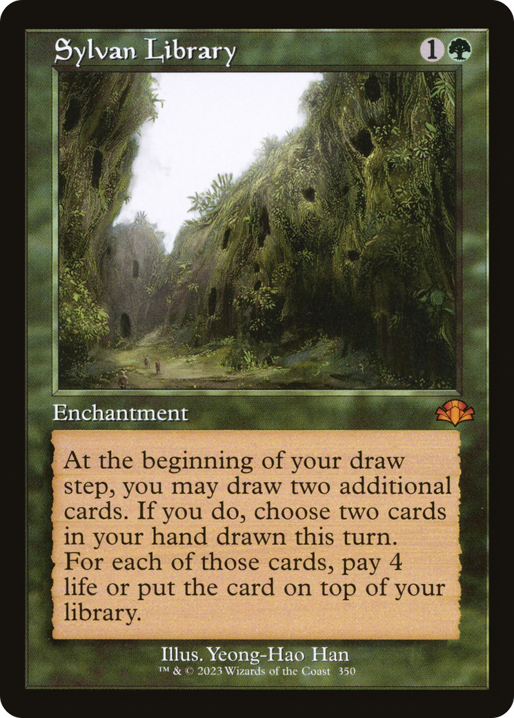 Sylvan Library (Retro) [Dominaria Remastered] | Gate City Games LLC
