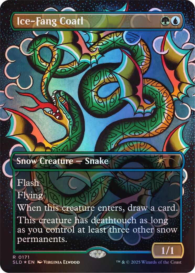 Ice-Fang Coatl (0171) (Rainbow Foil) [Secret Lair Drop Series] | Gate City Games LLC