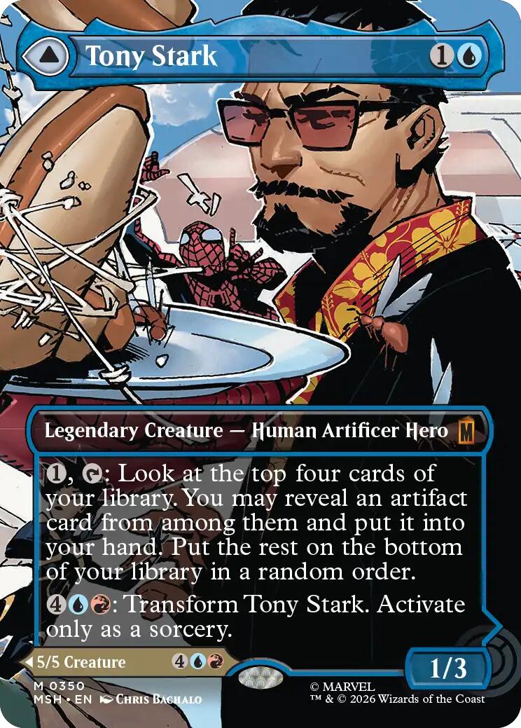 Tony Stark (Borderless) (0350) [Marvel Super Heroes] | Gate City Games LLC