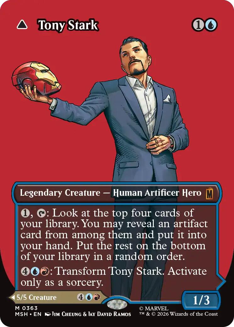 Tony Stark (Borderless) (0363) [Marvel Super Heroes] | Gate City Games LLC