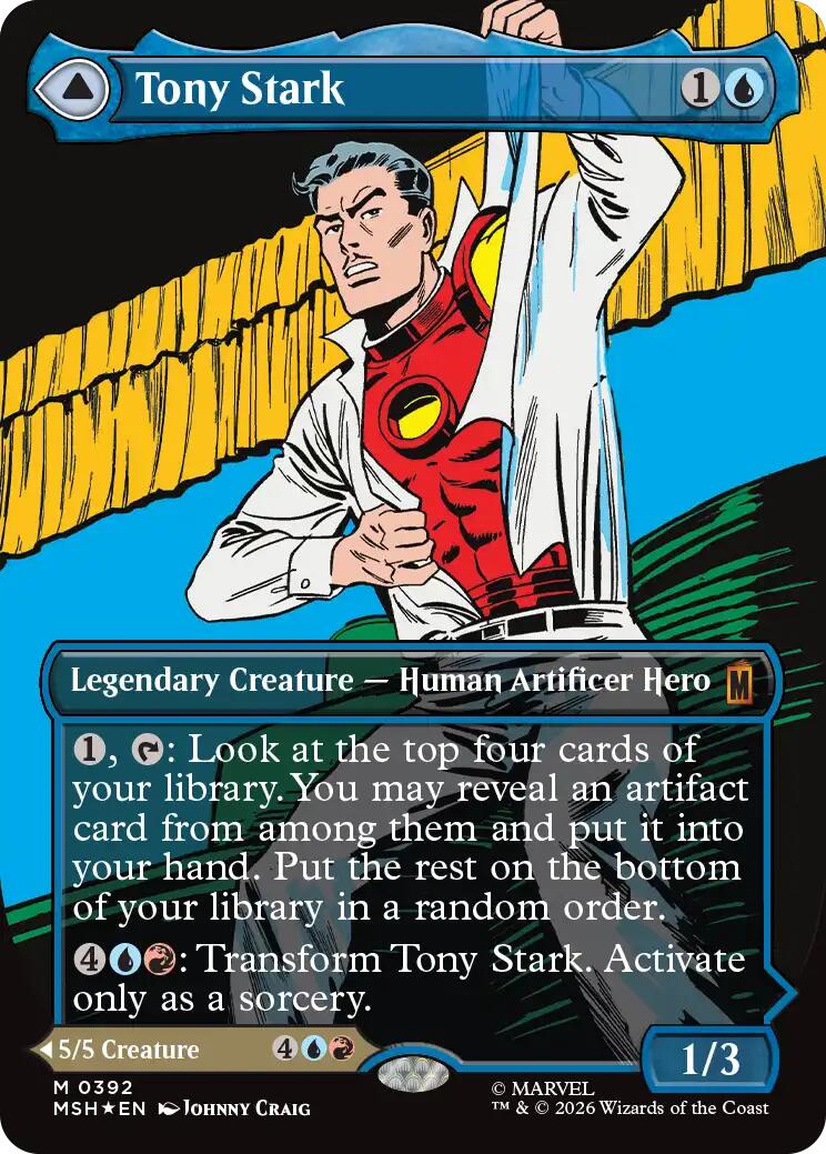 Tony Stark (Borderless) (0392) [Marvel Super Heroes] | Gate City Games LLC