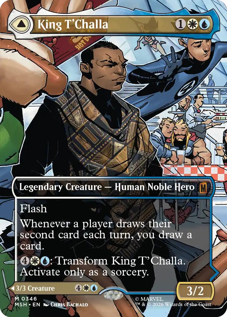 King T'Challa (Borderless) (0346) [Marvel Super Heroes] | Gate City Games LLC