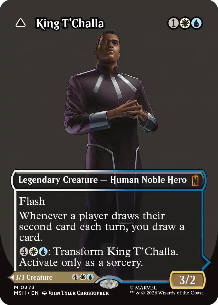 King T'Challa (Borderless) (0373) [Marvel Super Heroes] | Gate City Games LLC