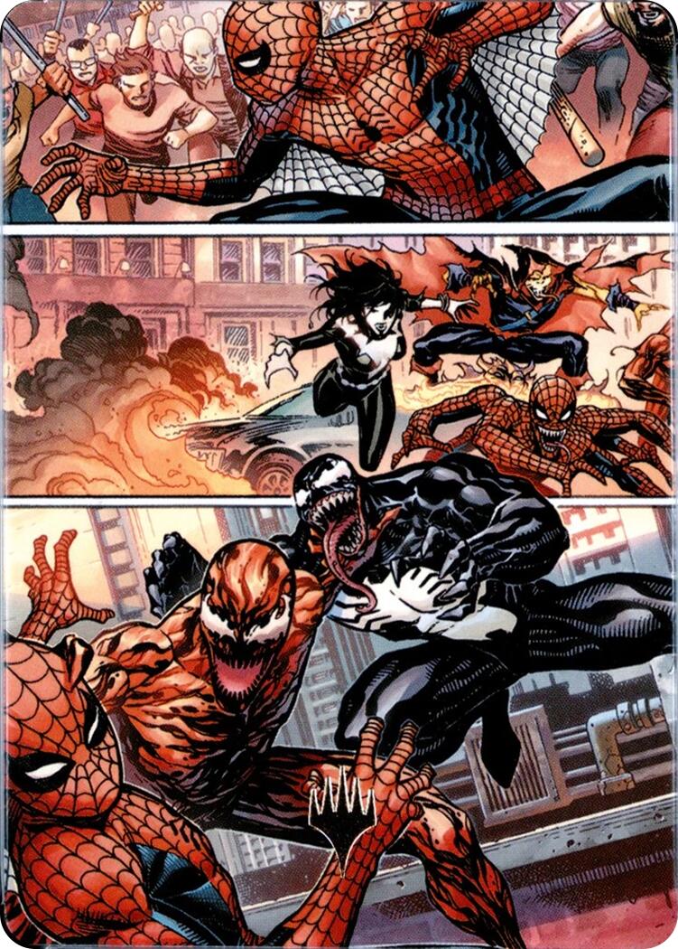Maximum Carnage Art Card (Gold-Stamped Planeswalker Symbol) [Marvel's Spider-Man Art Series] | Gate City Games LLC