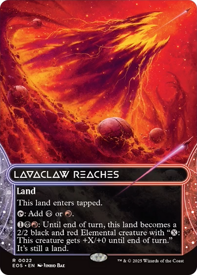 Lavaclaw Reaches (0022) (Borderless) [Edge of Eternities: Stellar Sights] | Gate City Games LLC