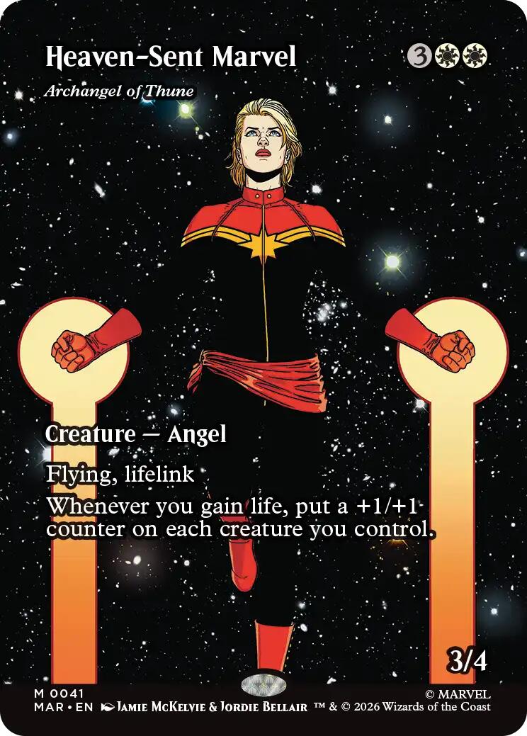 Heaven-Sent Marvel - Archangel of Thune (Borderless) [Marvel Universe: Eternal-Legal] | Gate City Games LLC