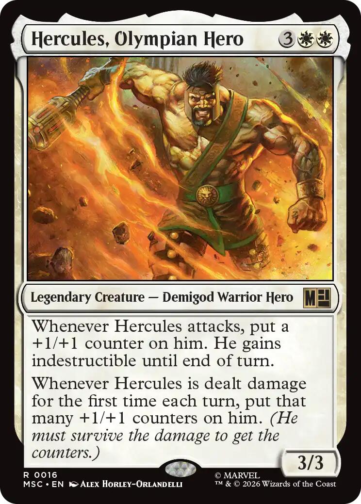 Hercules, Olympian Hero (Surge Foil) [Marvel Super Heroes Commander] | Gate City Games LLC