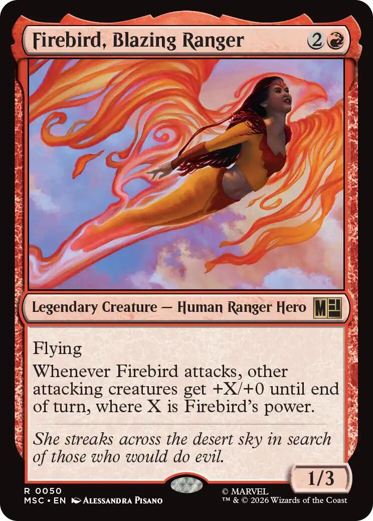 Firebird, Blazing Ranger (Surge Foil) [Marvel Super Heroes Commander] | Gate City Games LLC