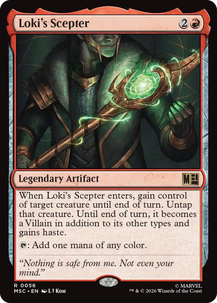 Loki's Scepter (Surge Foil) [Marvel Super Heroes Commander] | Gate City Games LLC