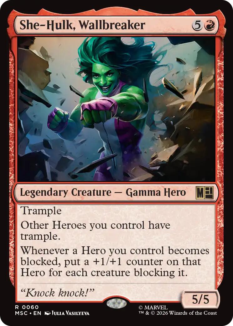 She-Hulk, Wallbreaker (Surge Foil) [Marvel Super Heroes Commander] | Gate City Games LLC