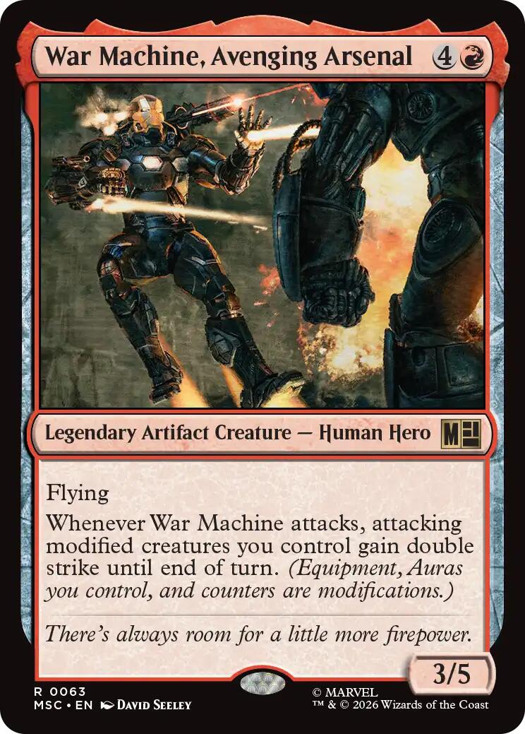 War Machine, Avenging Arsenal (Surge Foil) [Marvel Super Heroes Commander] | Gate City Games LLC