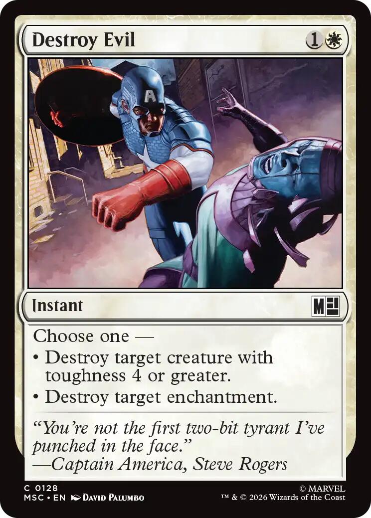 Destroy Evil (Surge Foil) [Marvel Super Heroes Commander] | Gate City Games LLC