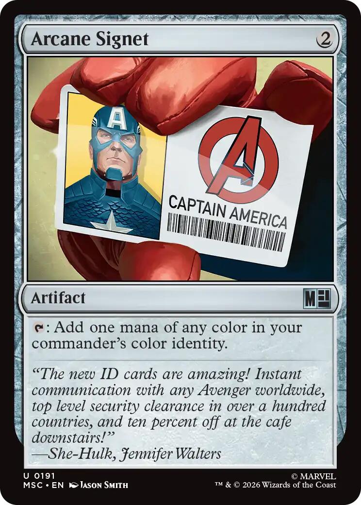 Arcane Signet (0191) (Surge Foil) [Marvel Super Heroes Commander] | Gate City Games LLC