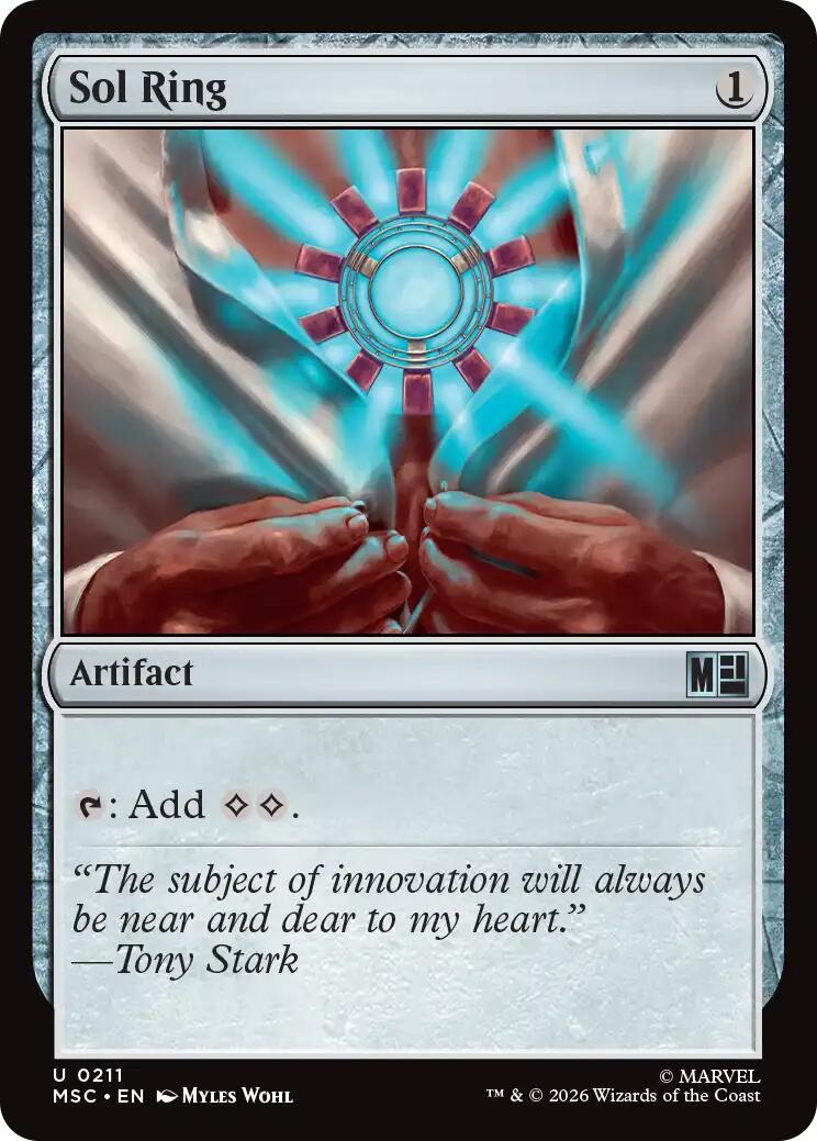 Sol Ring (0211) (Surge Foil) [Marvel Super Heroes Commander] | Gate City Games LLC