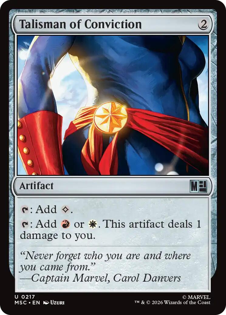 Talisman of Conviction (Surge Foil) [Marvel Super Heroes Commander] | Gate City Games LLC