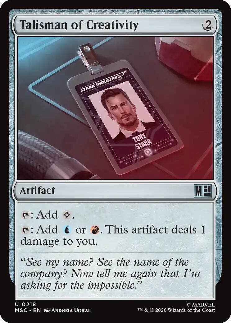 Talisman of Creativity (Surge Foil) [Marvel Super Heroes Commander] | Gate City Games LLC