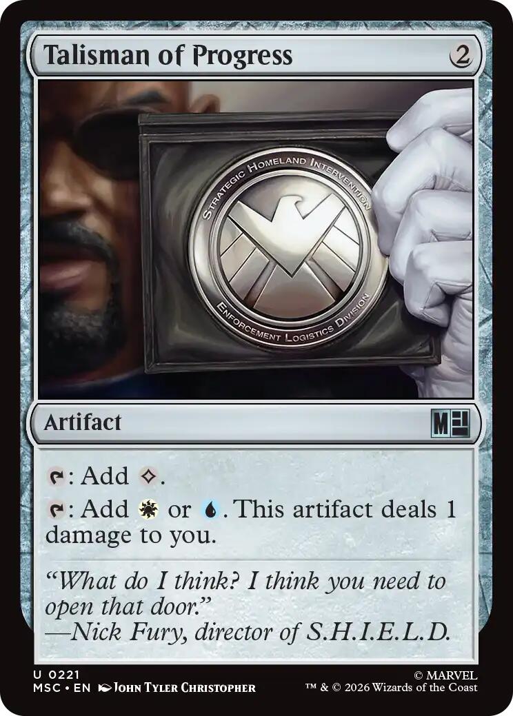 Talisman of Progress (Surge Foil) [Marvel Super Heroes Commander] | Gate City Games LLC