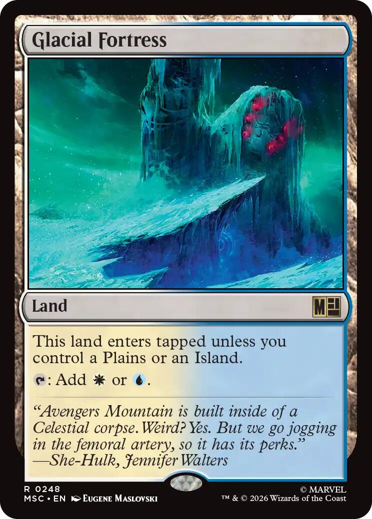 Glacial Fortress (Surge Foil) [Marvel Super Heroes Commander] | Gate City Games LLC