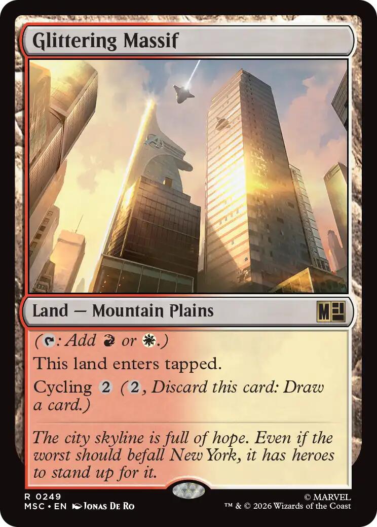 Glittering Massif (Surge Foil) [Marvel Super Heroes Commander] | Gate City Games LLC
