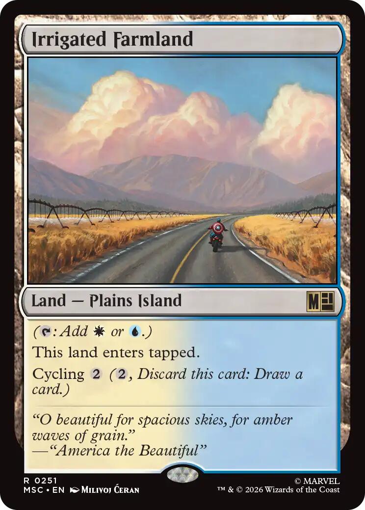 Irrigated Farmland (Surge Foil) [Marvel Super Heroes Commander] | Gate City Games LLC