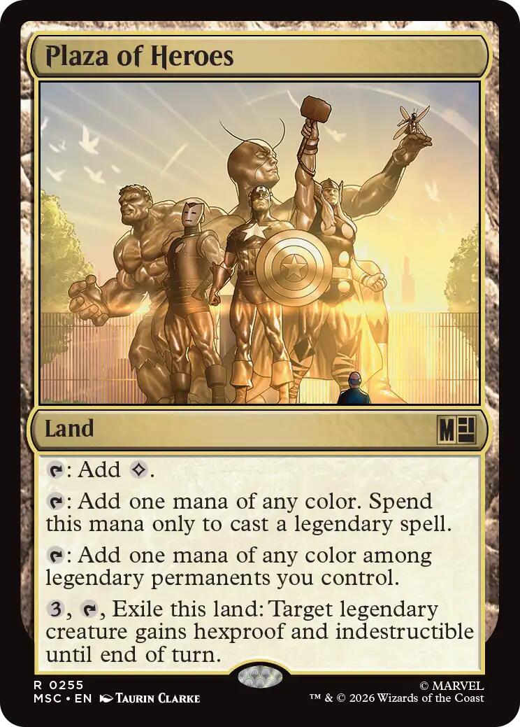 Plaza of Heroes (Surge Foil) [Marvel Super Heroes Commander] | Gate City Games LLC