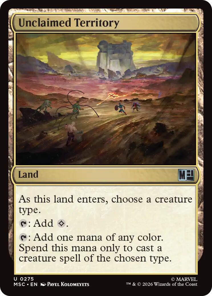 Unclaimed Territory (Surge Foil) [Marvel Super Heroes Commander] | Gate City Games LLC