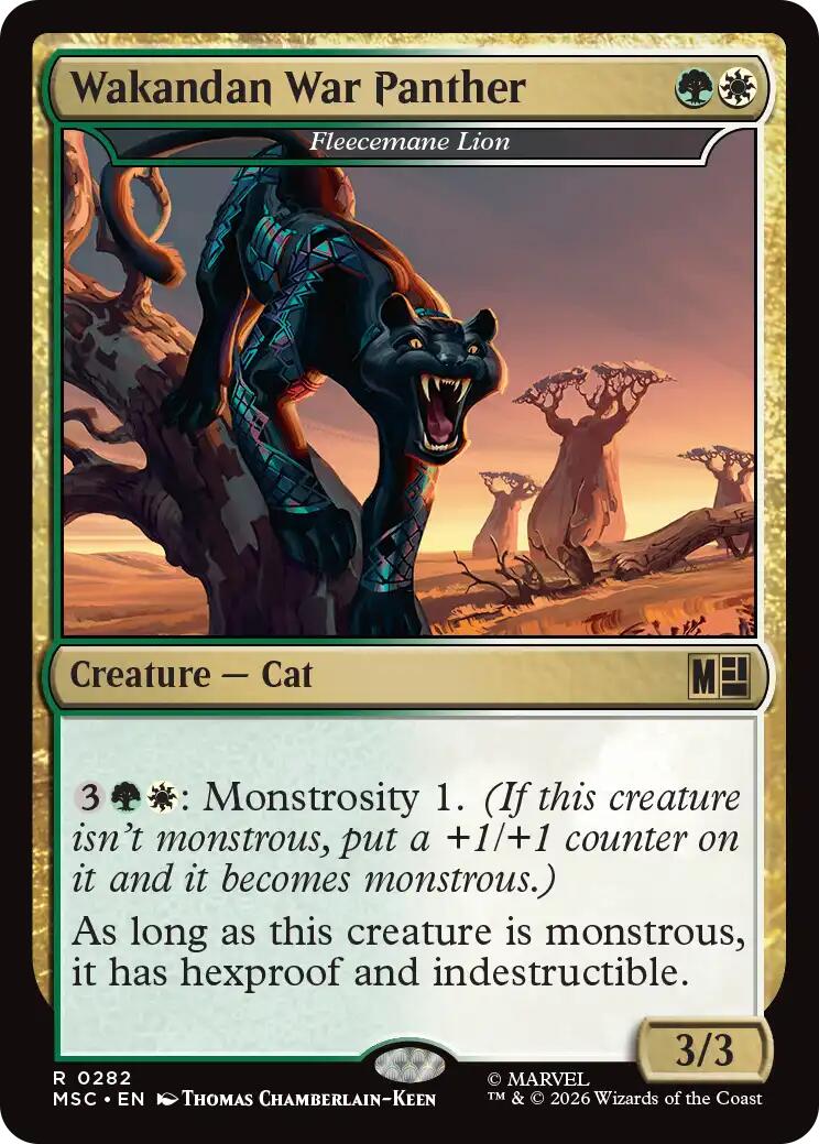 Wakandan War Panther - Fleecemane Lion [Marvel Super Heroes Commander] | Gate City Games LLC