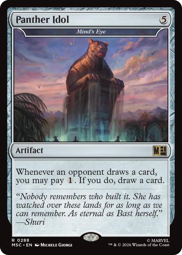 Panther Idol - Mind's Eye (Surge Foil) [Marvel Super Heroes Commander] | Gate City Games LLC