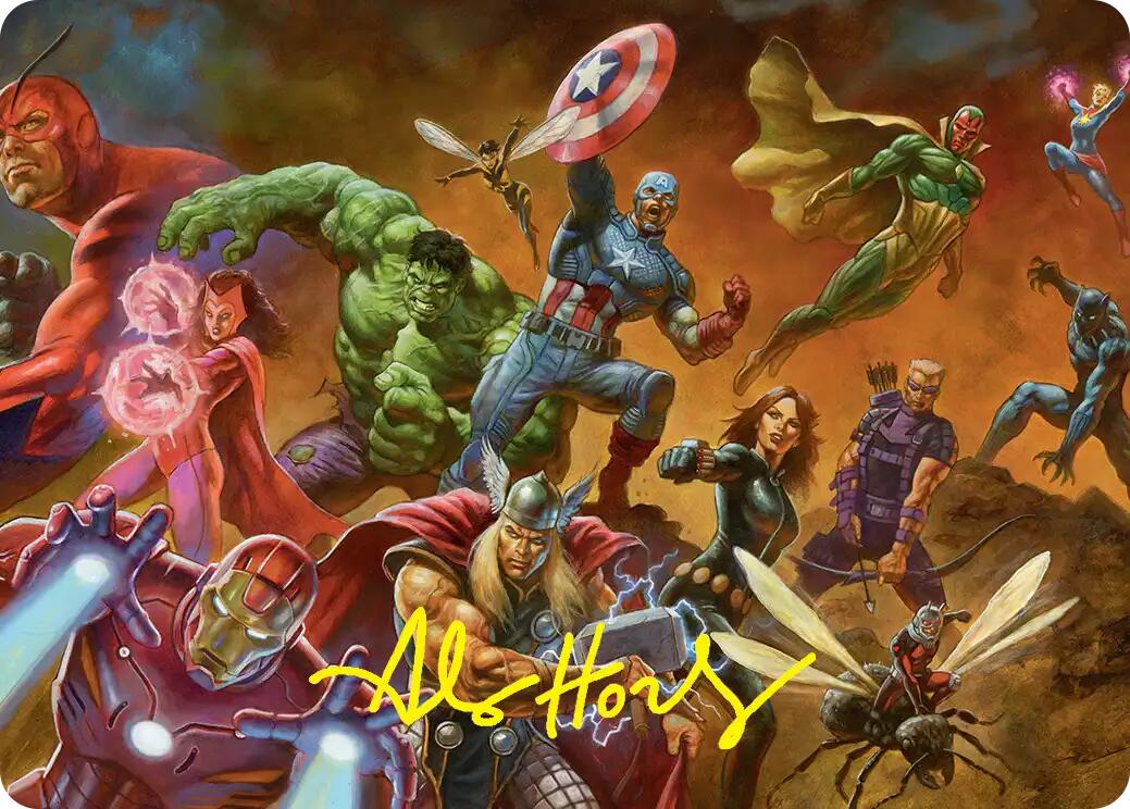 Avengers Assemble! Art Card (Gold-Stamped Signature) [Marvel Super Heroes Art Series] | Gate City Games LLC