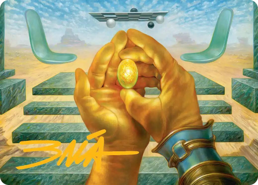 The Mind Stone Art Card (Gold-Stamped Signature) [Marvel Super Heroes Art Series] | Gate City Games LLC