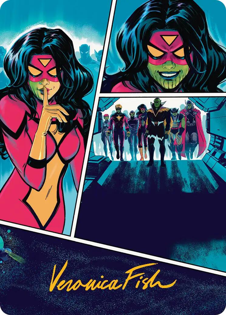 Secret Invasion Art Card (Gold-Stamped Signature) [Marvel Super Heroes Art Series] | Gate City Games LLC