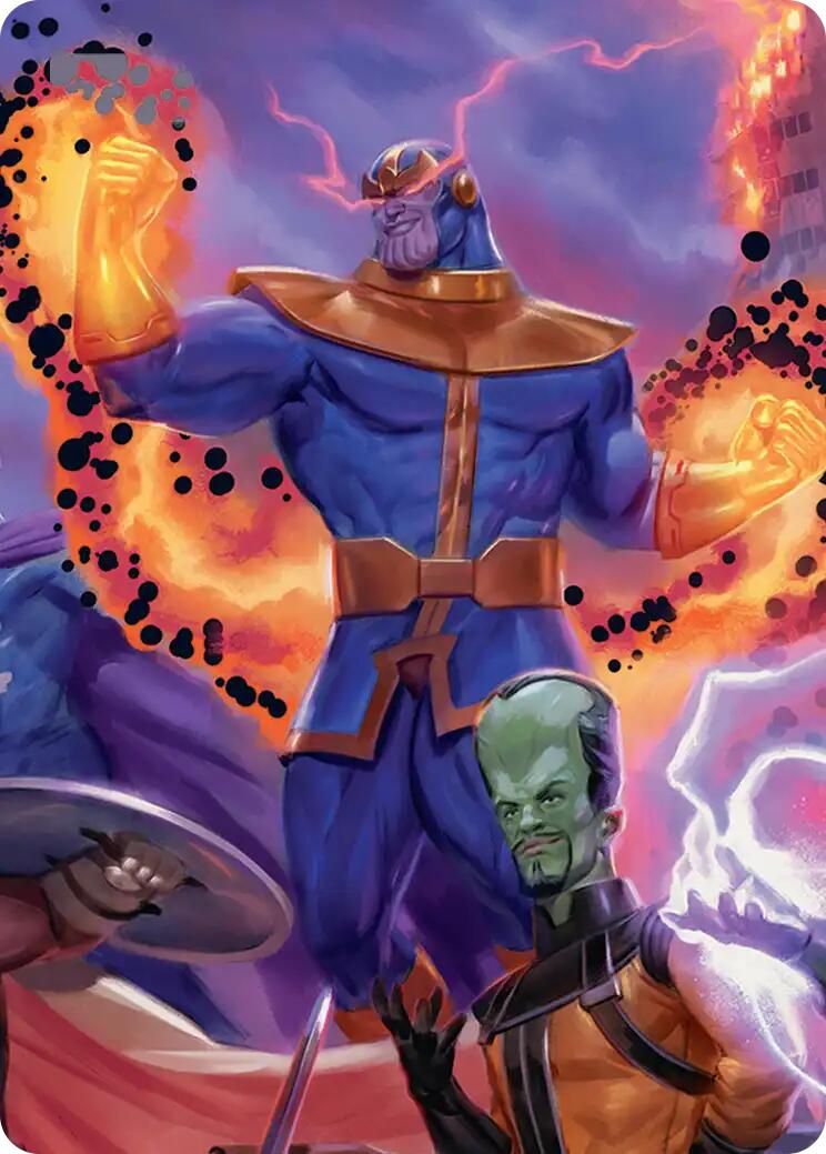 Thanos, Death's Consort Art Card [Marvel Super Heroes Art Series] | Gate City Games LLC
