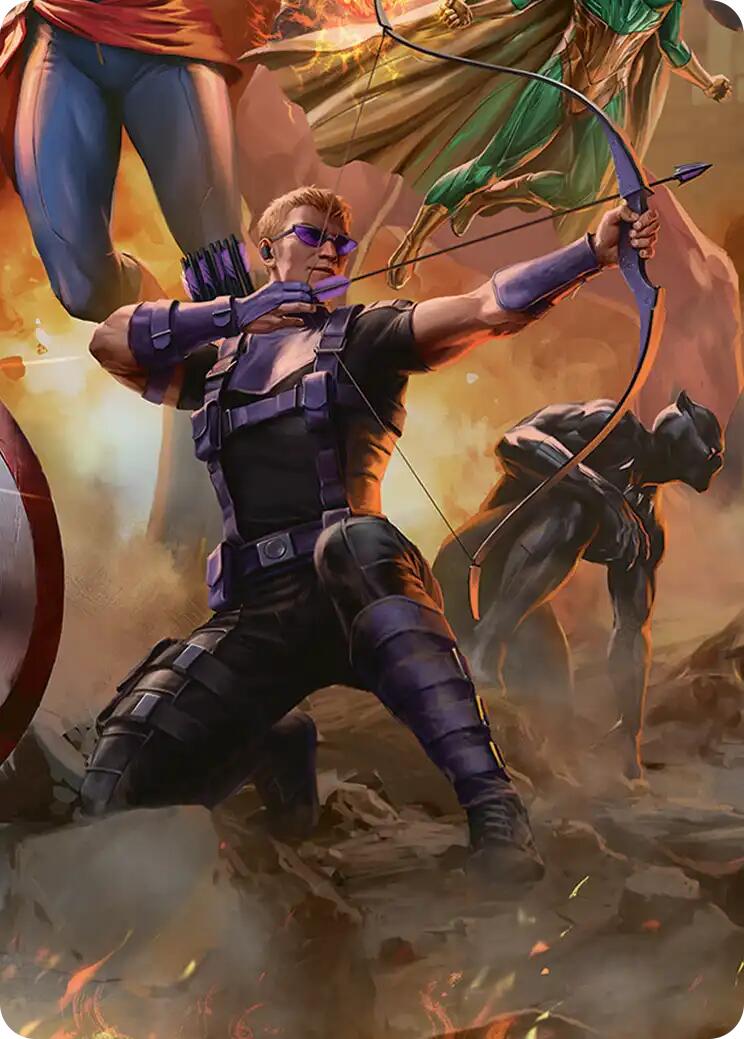 Hawkeye, Trick Shot Art Card [Marvel Super Heroes Art Series] | Gate City Games LLC