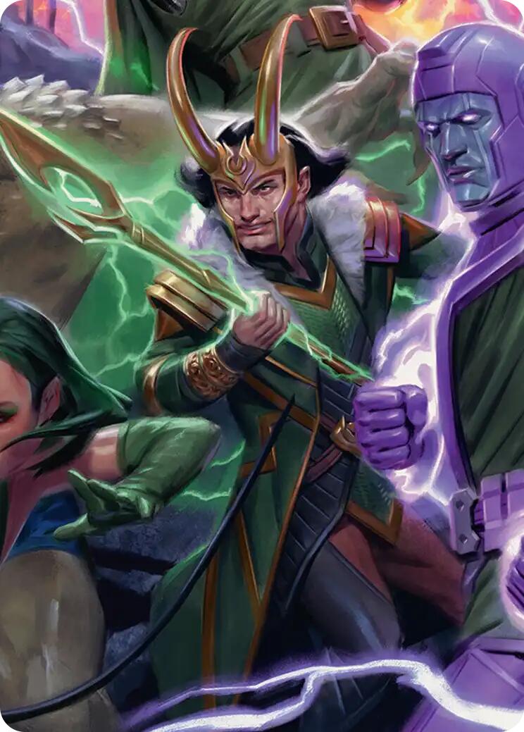 Loki, God of Lies Art Card [Marvel Super Heroes Art Series] | Gate City Games LLC
