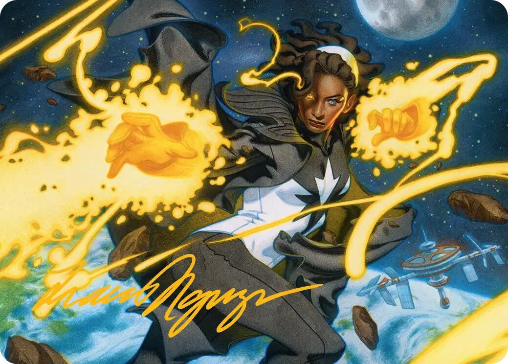 Photon, Mighty Marvel Art Card (Gold-Stamped Signature) [Marvel Super Heroes Art Series] | Gate City Games LLC