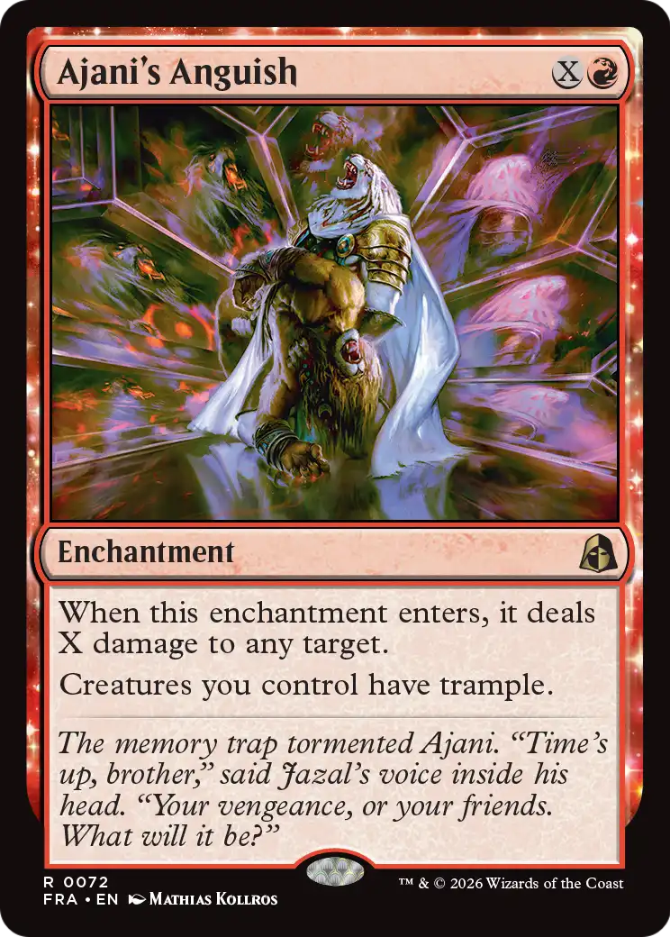 Ajani's Anguish [Reality Fracture] | Gate City Games LLC