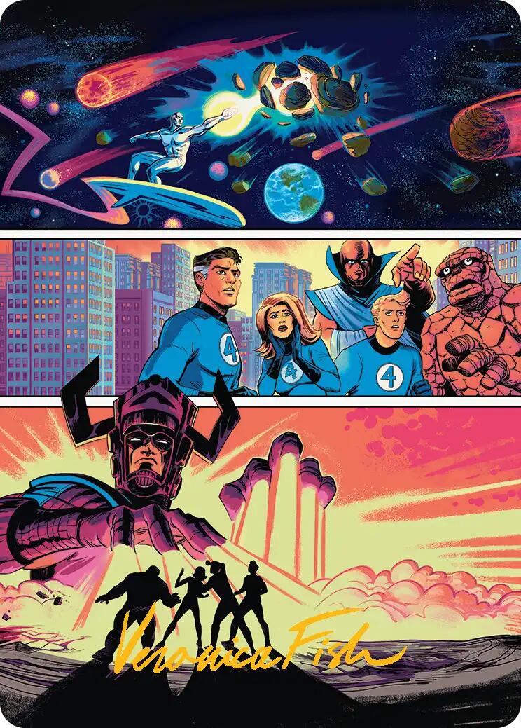 The Coming of Galactus Art Card (Gold-Stamped Signature) [Marvel Super Heroes Art Series] | Gate City Games LLC