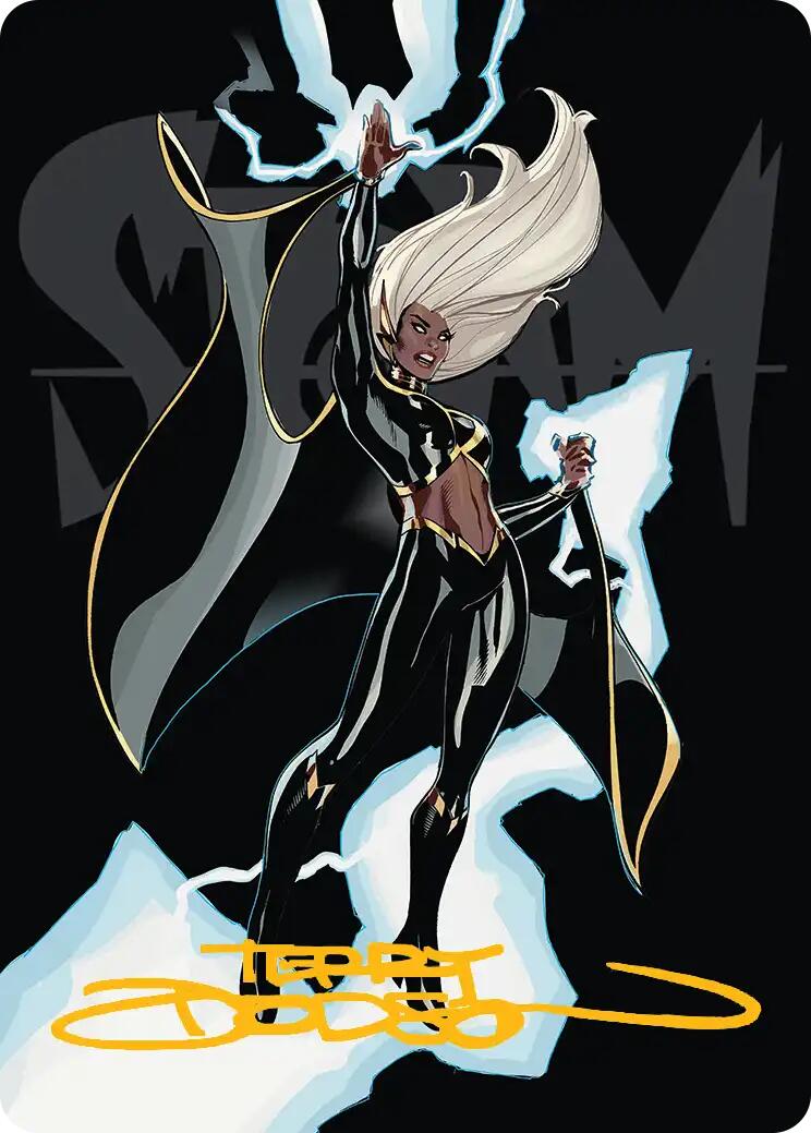 Storm, Windrider Art Card (Gold-Stamped Signature) [Marvel Super Heroes Art Series] | Gate City Games LLC