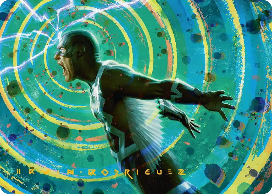 Black Bolt, Inhuman King Art Card (Gold-Stamped Signature) [Marvel Super Heroes Art Series] | Gate City Games LLC